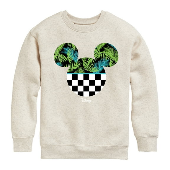 Disney - Mickey Silhouette Tropical Vibe - Toddler & Youth Crewneck Fleece Sweatshirt