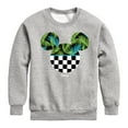 thumbnail image 1 of Disney - Mickey Silhouette Tropical Vibe - Toddler & Youth Crewneck Fleece Sweatshirt, 1 of 4