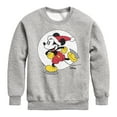 thumbnail image 1 of Disney - Mickey Skating Christmas - Toddler & Youth Crewneck Fleece Sweatshirt, 1 of 5