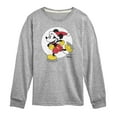 thumbnail image 1 of Disney - Mickey Skating Christmas - Toddler & Youth Long Sleeve Graphic T-Shirt, 1 of 5