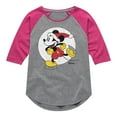 thumbnail image 1 of Disney - Mickey Skating - Toddler & Youth Girls Raglan Graphic T-Shirt, 1 of 4