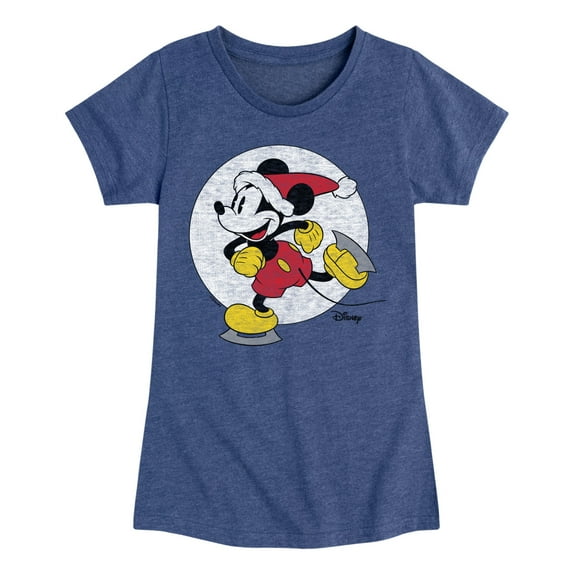 Disney - Mickey Skating - Toddler & Youth Girls Short Sleeve Graphic T-Shirt