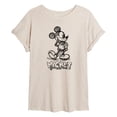 thumbnail image 1 of Disney - Mickey Sketch - Juniors Oversized Graphic T-Shirt, 1 of 5