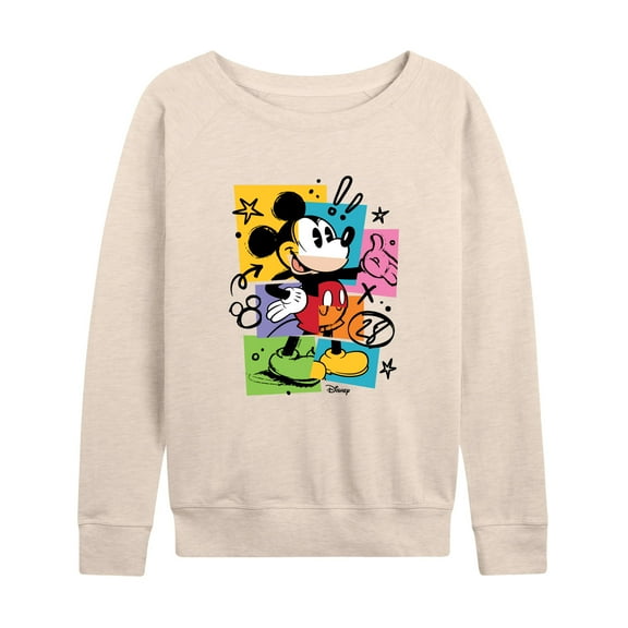 Disney - Mickey Sketch - Women's Lightweight French Terry Long Sleeve Shirt