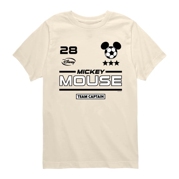 Disney - Mickey Soccer Jersey - Youth Boys Short Sleeve Graphic T-Shirt