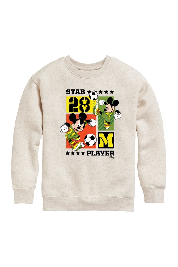 - Mickey Soccer - Toddler & Youth Crewneck Fleece Sweatshirt