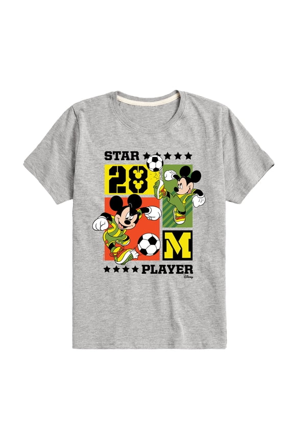 - Mickey Soccer - Toddler & Youth Short Sleeve Graphic T-Shirt