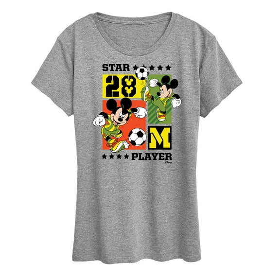Disney - Mickey Soccer - Women's Short Sleeve Graphic T-Shirt