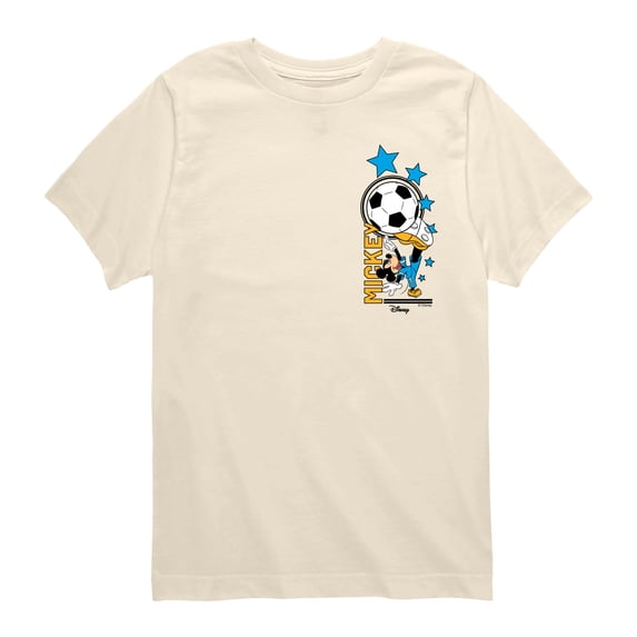 Disney - Mickey Soccer - Youth Boys Short Sleeve Graphic T-Shirt