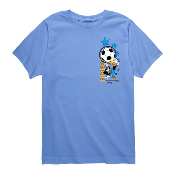 Disney - Mickey Soccer - Youth Boys Short Sleeve Graphic T-Shirt