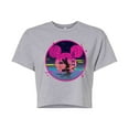 thumbnail image 1 of Disney - Mickey Sphere  - Juniors Cropped Cotton Blend T-Shirt, 1 of 5