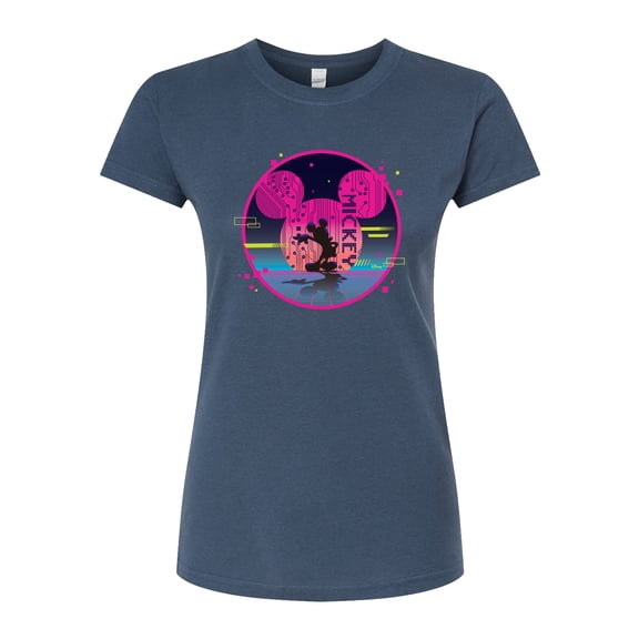 Disney - Mickey Sphere  - Juniors Fitted Graphic T-Shirt