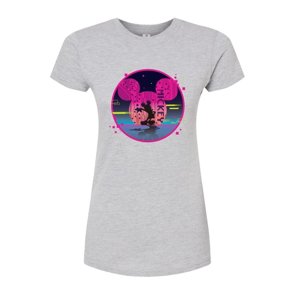 Disney - Mickey Sphere - Juniors Fitted Graphic T-Shirt