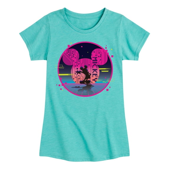 Disney - Mickey Sphere - Toddler & Youth Girls Short Sleeve Graphic T-Shirt