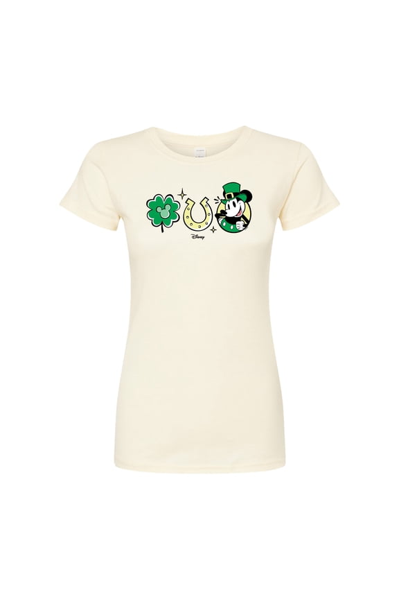 - Mickey St. Patrick's Icons - Juniors Fitted Graphic T-Shirt