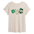 thumbnail image 1 of Disney - Mickey St. Patrick's Icons - Juniors Oversized Graphic T-Shirt, 1 of 4