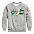 thumbnail image 1 of Disney - Mickey St Patricks Icons - Toddler And Youth Crewneck Fleece Sweatshirt, 1 of 5