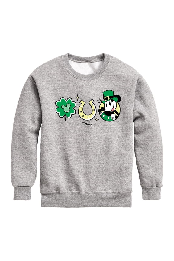 - Mickey St Patricks Icons - Toddler And Youth Crewneck Fleece Sweatshirt