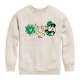 thumbnail image 1 of Disney - Mickey St Patricks Icons - Toddler And Youth Crewneck Fleece Sweatshirt, 1 of 5