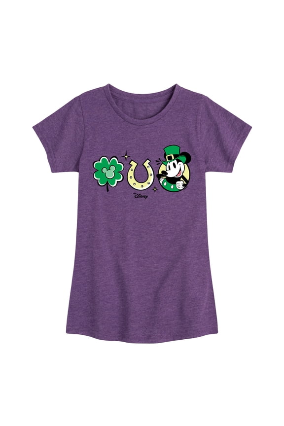 - Mickey St Patricks Icons - Toddler And Youth Girls Short Sleeve Graphic T-Shirt
