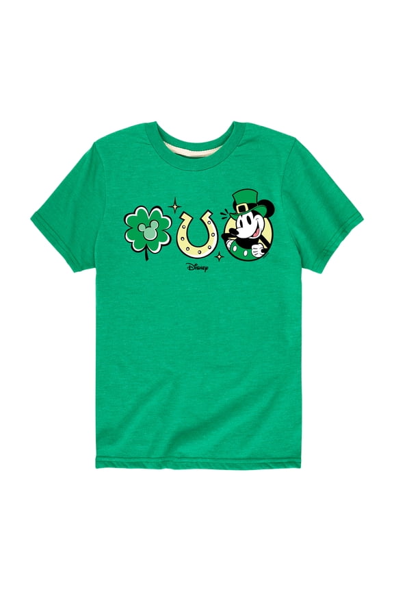 - Mickey St Patricks Icons - Toddler And Youth Short Sleeve Graphic T-Shirt