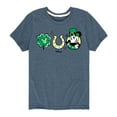 thumbnail image 1 of Disney - Mickey St Patricks Icons - Toddler And Youth Short Sleeve Graphic T-Shirt, 1 of 5