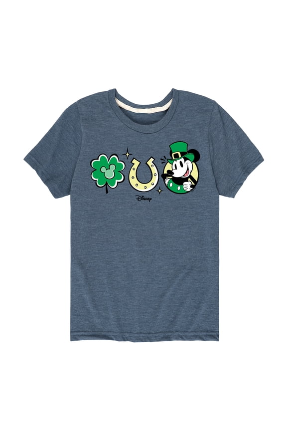 - Mickey St Patricks Icons - Toddler And Youth Short Sleeve Graphic T-Shirt