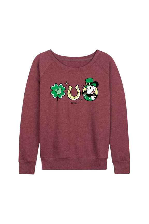 - Mickey St Patricks Icons - Women's Lightweight French Terry Long Sleeve Shirt