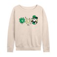 thumbnail image 1 of Disney - Mickey St Patricks Icons - Women's Lightweight French Terry Long Sleeve Shirt, 1 of 5