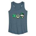 thumbnail image 1 of Disney - Mickey St Patricks Icons - Women's Racerback Tank Top, 1 of 5