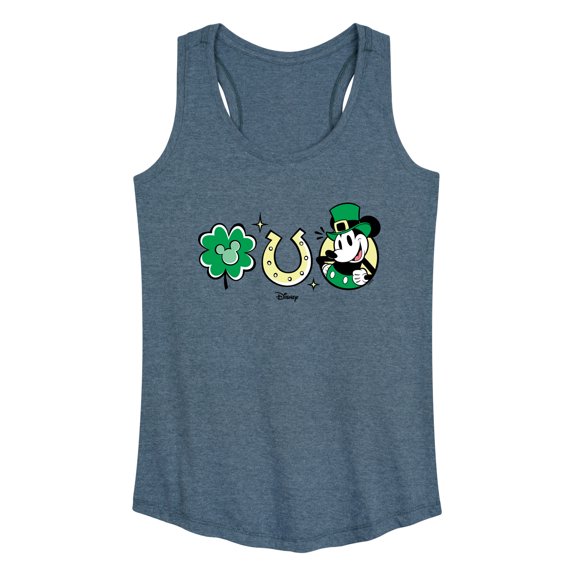 Disney - Mickey St Patricks Icons - Women's Racerback Tank Top