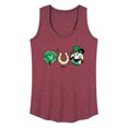 thumbnail image 1 of Disney - Mickey St Patricks Icons - Women's Racerback Tank Top, 1 of 5