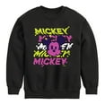 thumbnail image 1 of Disney - Mickey Stacked - Toddler & Youth Crewneck Fleece Sweatshirt, 1 of 5