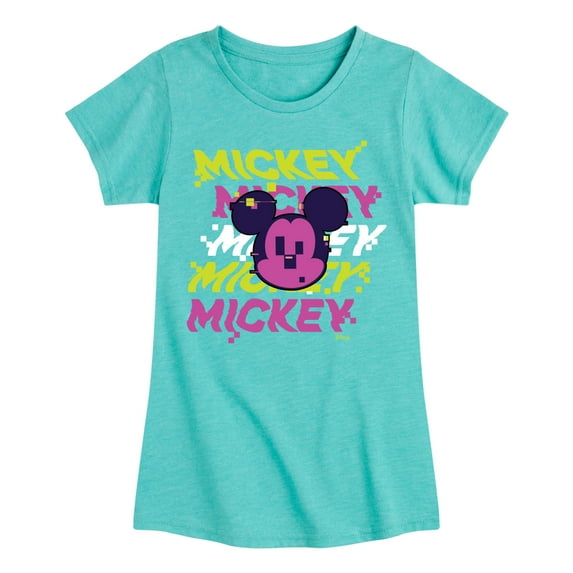 Disney - Mickey Stacked - Toddler & Youth Girls Short Sleeve Graphic T-Shirt