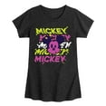 thumbnail image 1 of Disney - Mickey Stacked - Toddler & Youth Girls Short Sleeve Graphic T-Shirt, 1 of 5