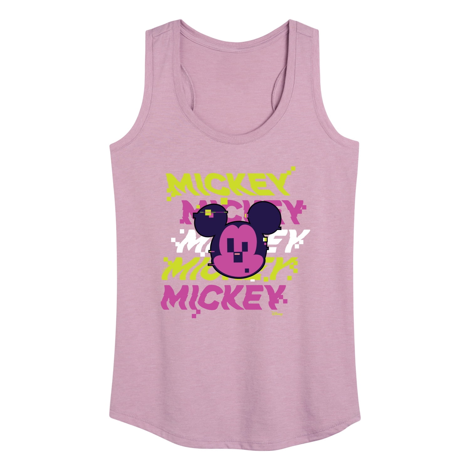 トップス mickey tank tops Disney Womens Minnie Mouse Sleeveless Muscle Tank Top