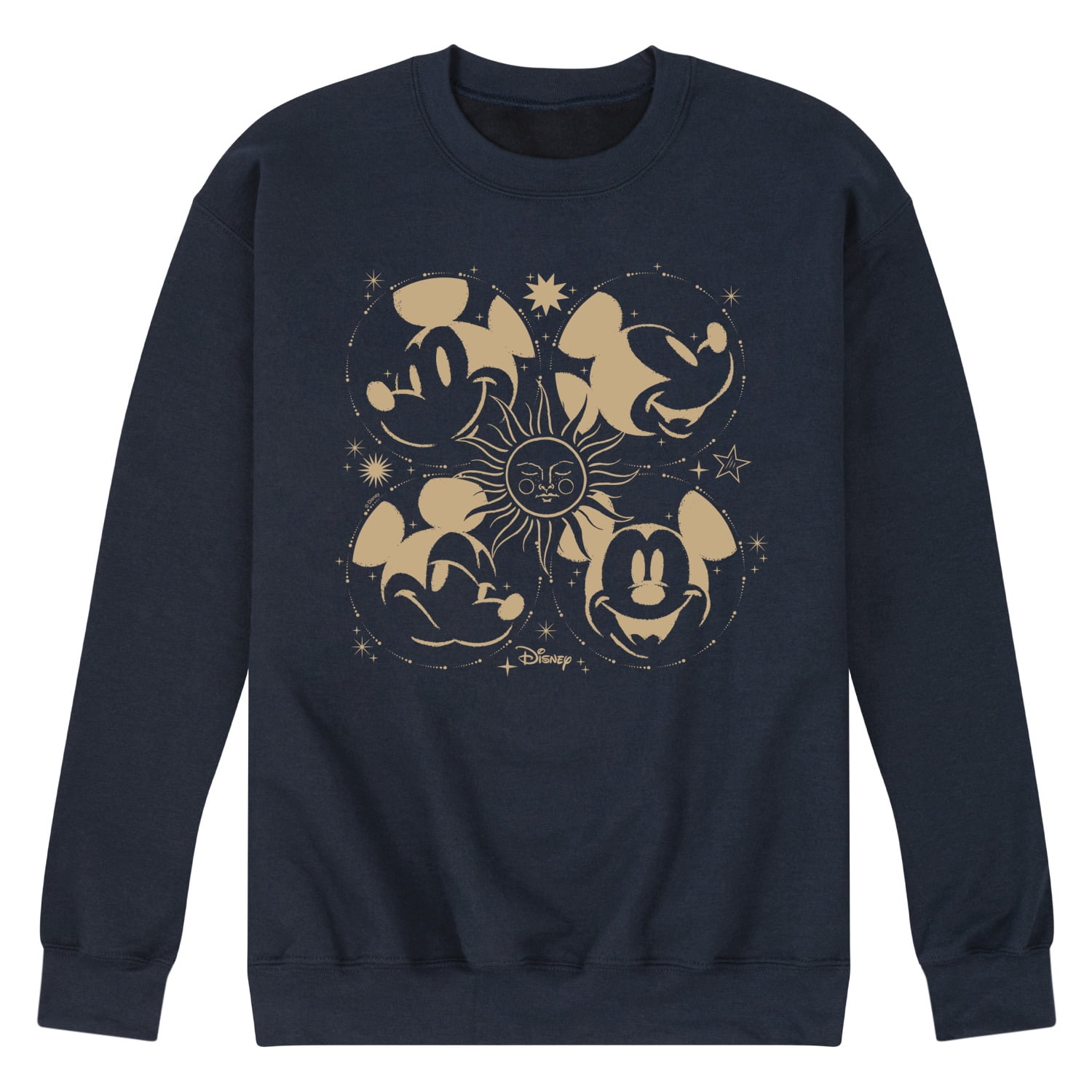 Disney - Mickey Star - Men's Crew Neck Fleece Pullover - Walmart.com