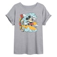 thumbnail image 1 of Disney - Mickey Stoked - Juniors Oversized Graphic T-Shirt, 1 of 4