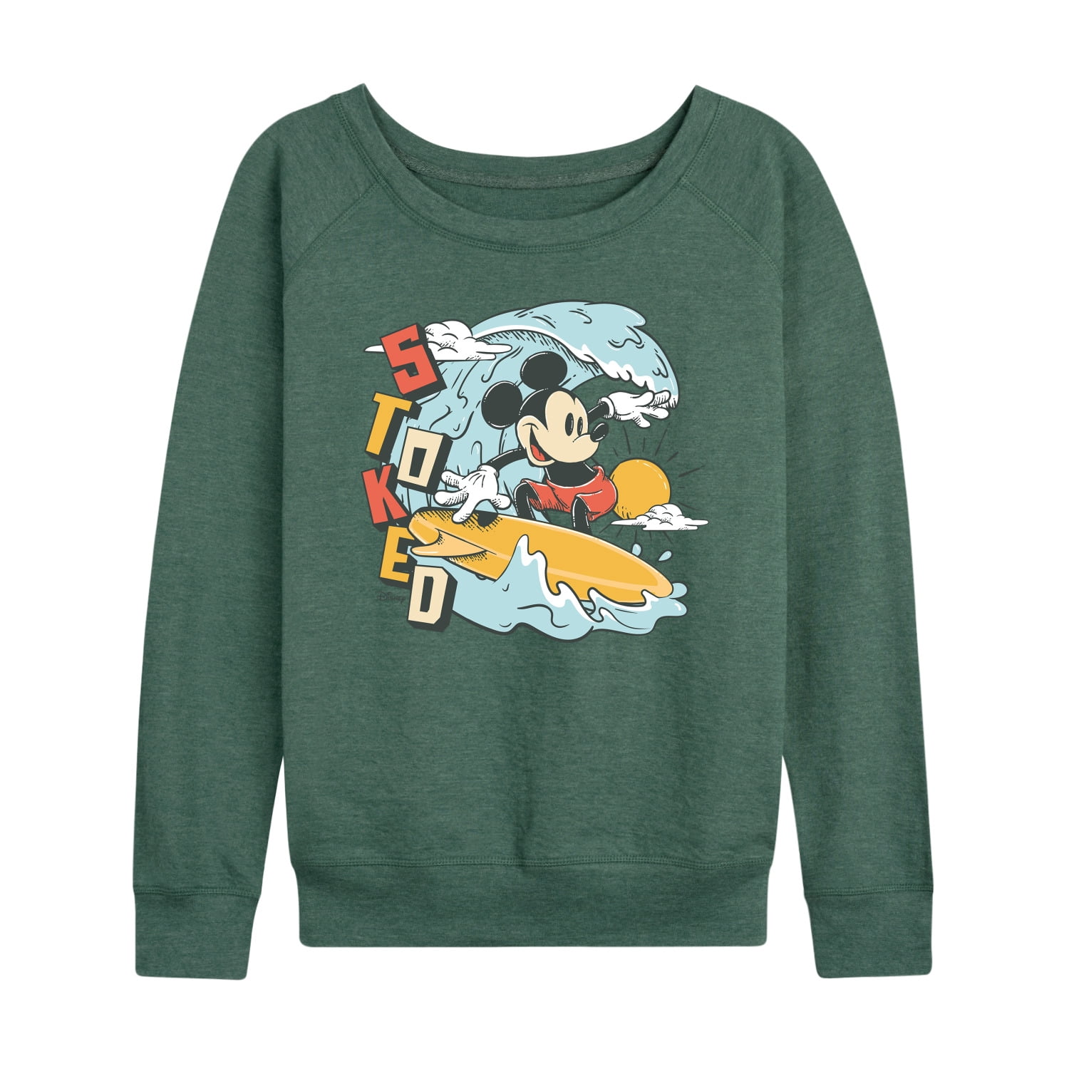 Disney - Mickey Stoked - Women's French Terry Long Sleeve Pullover ...