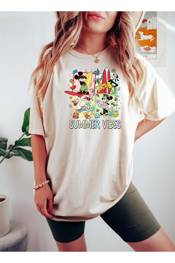 Disney Mickey Summer Shirt, Summer Vacation Shirt, Mickey Beach Shirt, Disneyland Summer Trip 2025 Shirt, Summer Vibes Family Vacation All Size S-5Xl