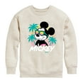 thumbnail image 1 of Disney - Mickey Sunset Shades - Toddler & Youth Crewneck Fleece Sweatshirt, 1 of 4