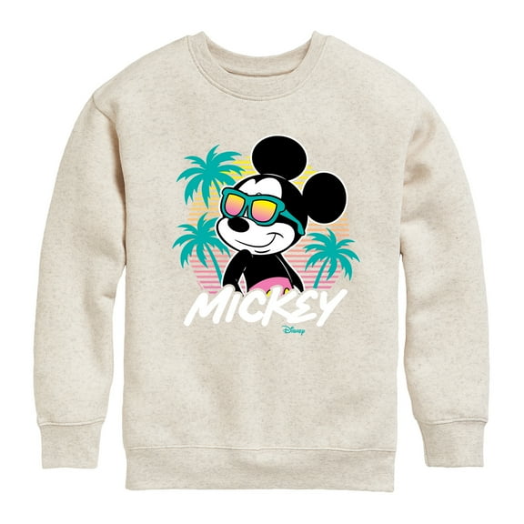 Disney - Mickey Sunset Shades - Toddler & Youth Crewneck Fleece Sweatshirt