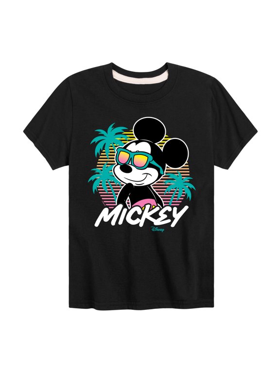 - Mickey Sunset Shades Boys' Short Sleeve Graphic T-Shirt