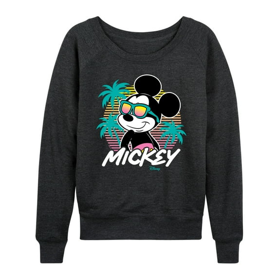 Disney - Mickey Sunset Shades - Women's Lightweight French Terry Long Sleeve Shirt