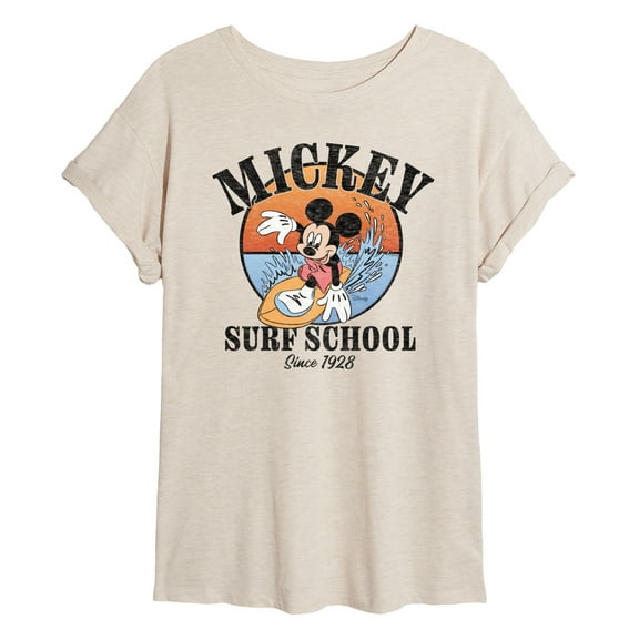 Disney - Mickey Surf School - Women's Oversized T-Shirt