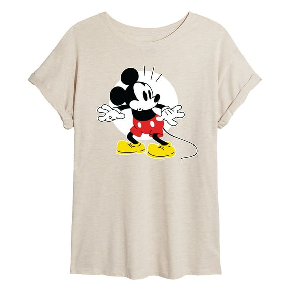 Disney - Mickey Surprised - Juniors Ideal T-Shirt