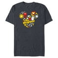 thumbnail image 1 of Disney Mickey The Original Retro Pop - Short Sleeve Blended T-Shirt for Adults - Customized-Navy Heather, 1 of 5