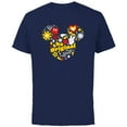 thumbnail image 1 of Disney Mickey The Original Retro Pop - Short Sleeve Cotton T-Shirt for Adults - Customized-Navy, 1 of 5