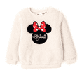 thumbnail image 1 of Disney Mickey Toddler Girls Sweatshirts Character Graphic Long Sleeve Furry Pullover Tee Sizes 2-6, 1 of 8