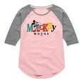 thumbnail image 1 of Disney - Mickey - Toddler & Youth Girls Raglan Graphic T-Shirt, 1 of 5